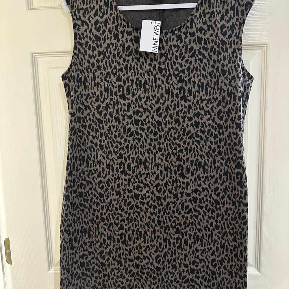 Nine West Animal Print Mini Dress